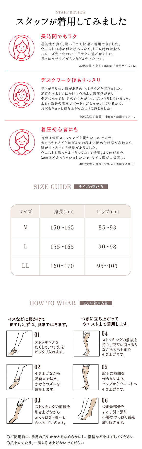 福助 スーパーサポート 140デニール 強着圧 弾性ストッキング アウトゴムタイプ レディース レッグウェア パンスト 日本製