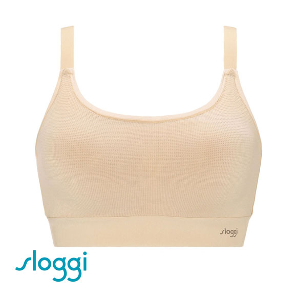 トリンプ Triumph スロギー sloggi GO Allround TOP カップ付き ハーフトップ ノンワイヤー ブラジャー S-L 単品  ワンサイズ