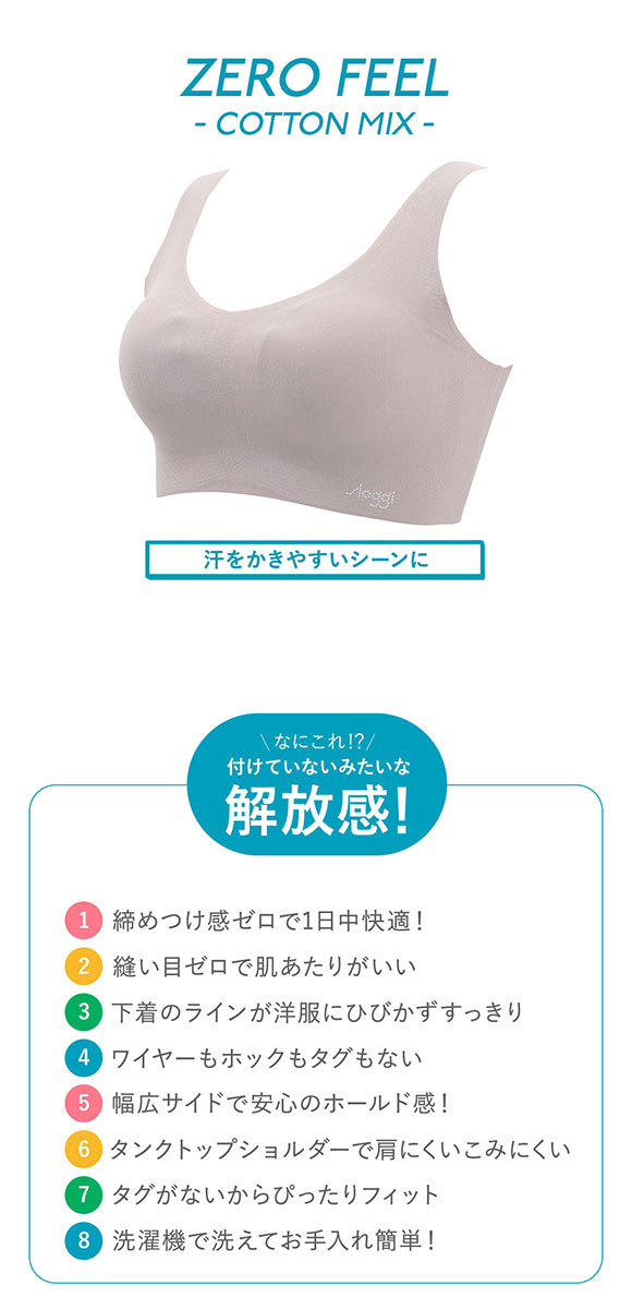 トリンプ スロギー ゼロ フィール G068 sloggi ZERO FEEL 綿混 ハーフトップ SML Triumph