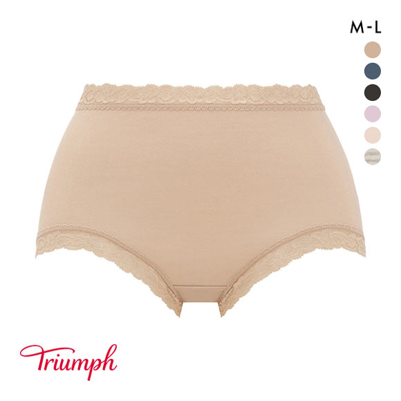 トリンプ Triumph TR7120 SO NATURAL ショーツ はきこみ深め 綿混 ML 単品