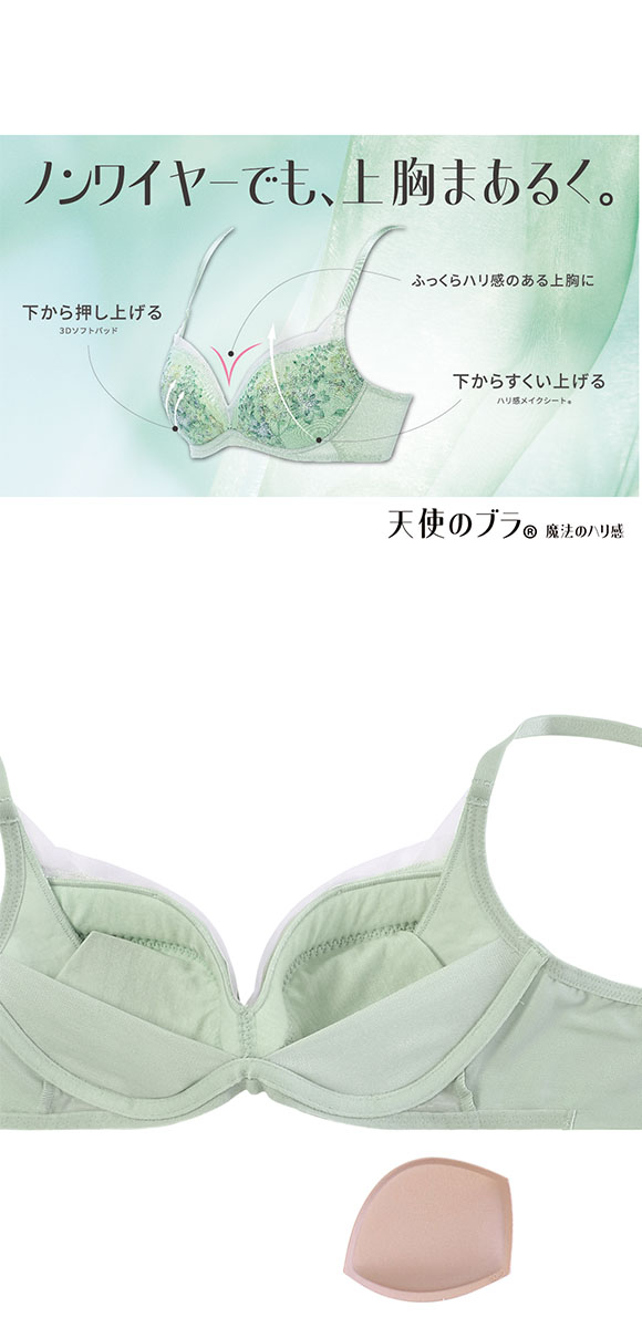 トリンプ Triumph TR597 天使のブラ 魔法のハリ感 ノンワイヤー ブラジャー BC 単品