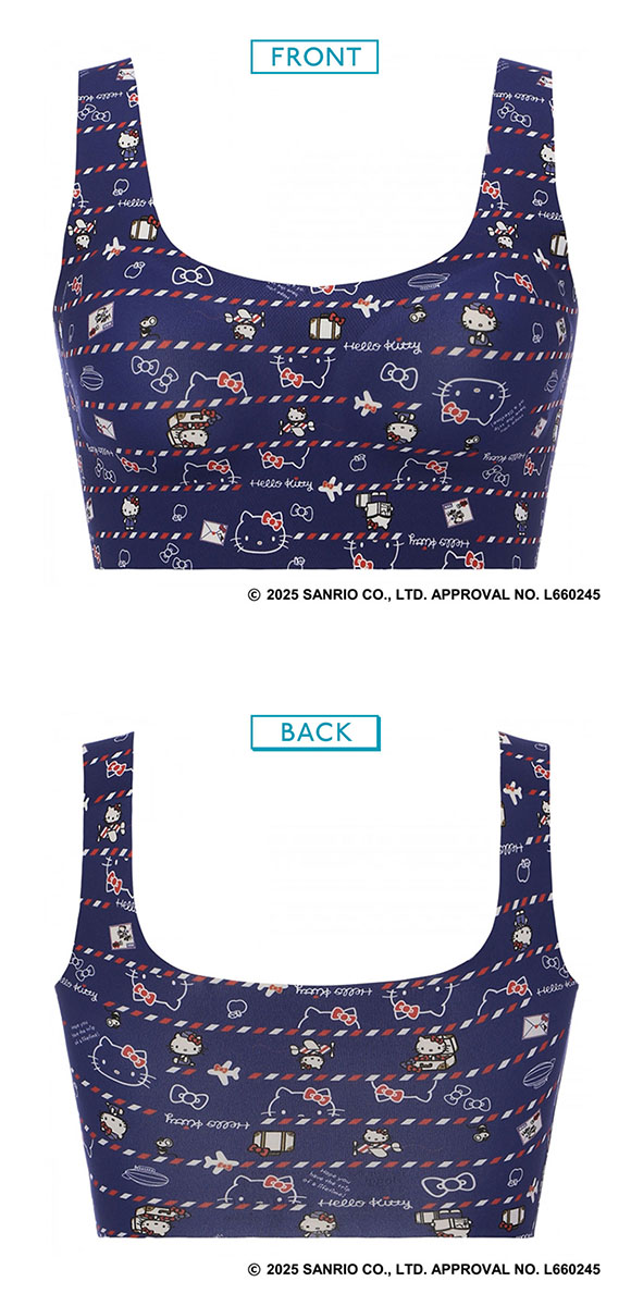 トリンプ スロギー ゼロフィール ブラ ハーフトップ ハローキティコラボ sloggi ZF HELLO KITTY LL 大きいサイズ Triumph