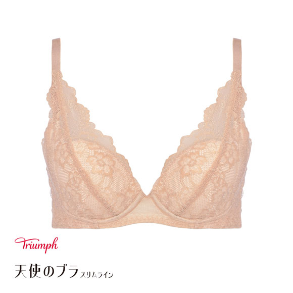 トリンプ TR632 天使のブラ スリムライン レーシィ ブラジャー C BE Triumph