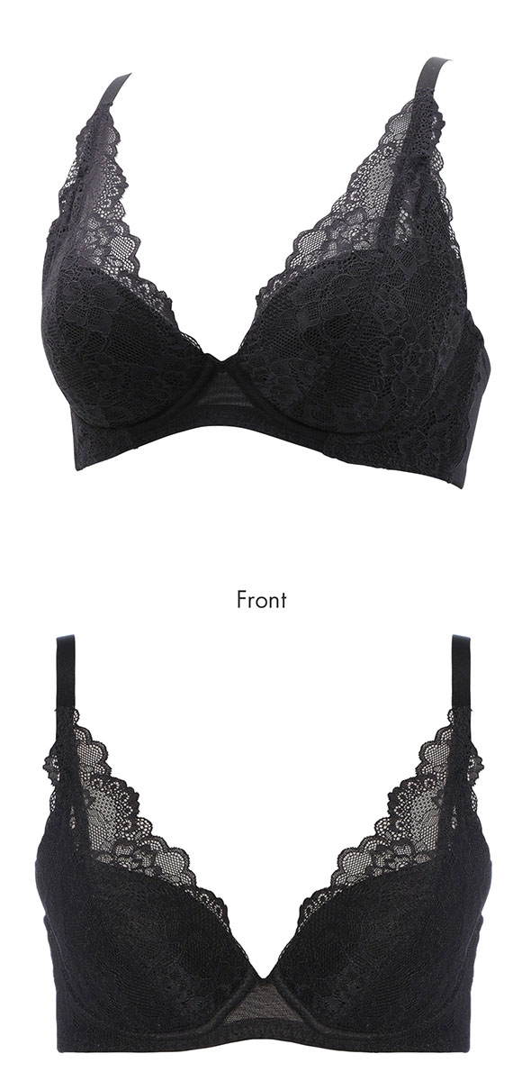 トリンプ TR632 天使のブラ スリムライン レーシィ ブラジャー G BK Triumph