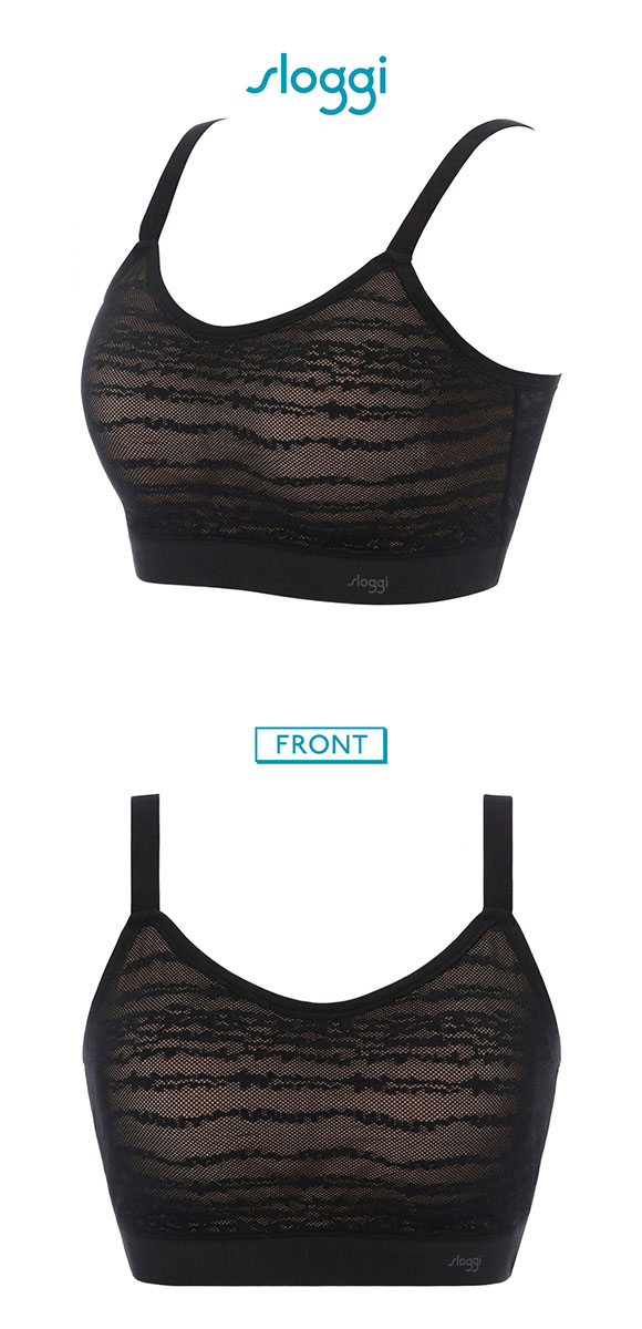 トリンプ スロギー フリーオールラウンド レース sloggi FREE AR Lace ハーフトップ ラージ LL-3L ワンサイズ Triumph