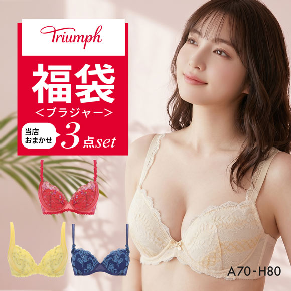 福袋 トリンプ 3P ブラジャー 3点セット インナー 下着 AG Triumph