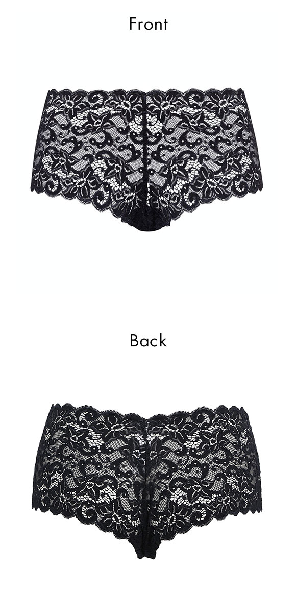 ハンロ モーメント 定番 総レース ショーツ HANRO MOMENTS