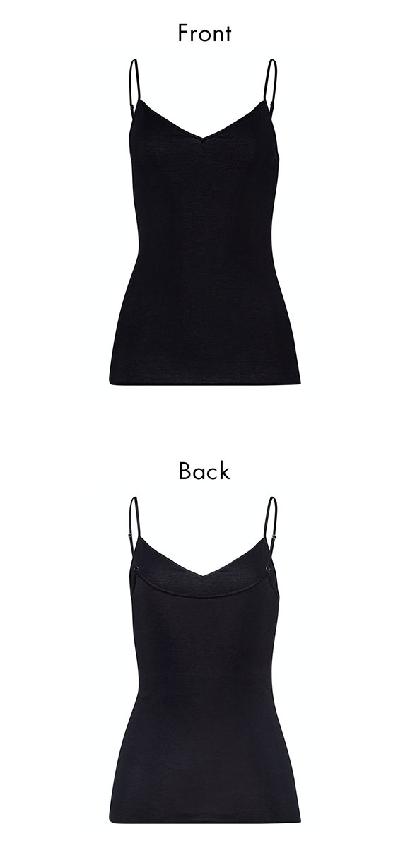 ハンロ コットン シームレス キャミソール HANRO COTTON SEAMLESS Vネック インナー