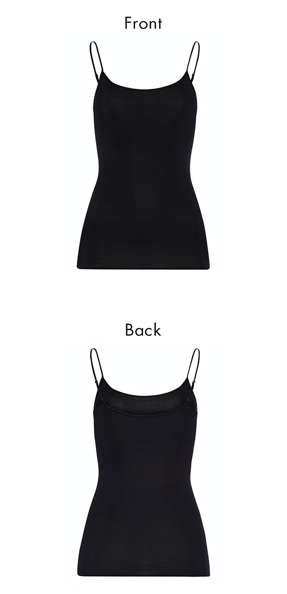 ハンロ コットン シームレス キャミソール HANRO COTTON SEAMLESS Uネック インナー