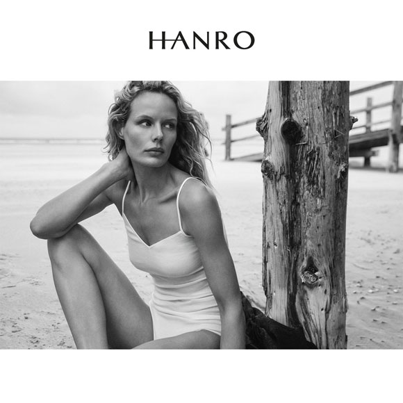 ハンロ コットン シームレス カップ付き キャミソール HANRO COTTON SEAMLESS Vネック インナー