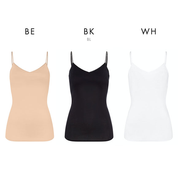 ハンロ コットン シームレス カップ付き キャミソール HANRO COTTON SEAMLESS Vネック インナー