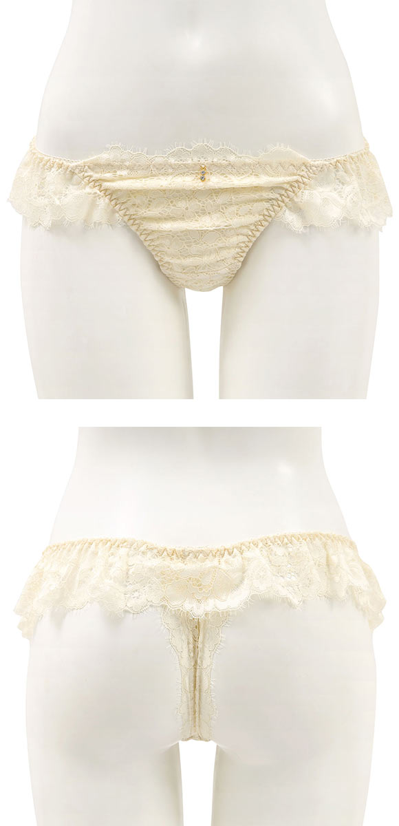 ドゥレリア Doux rellia オリエンタル Tバックショーツ M タンガ ソング 単品 総レース