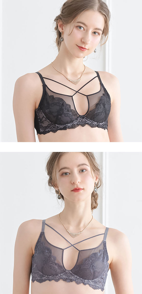 ドゥレリア ラグジュアリー ノンパデッドブラジャー BCDEF Wパッド 盛り胸 谷間 脇寄せ 脇肉 すっきり インポート Doux rellia