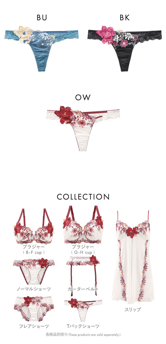 ドゥペルル チェリッシュ Tバックショーツ ML タンガ ソング 総レース バックレース ひびきにくい DuePerle