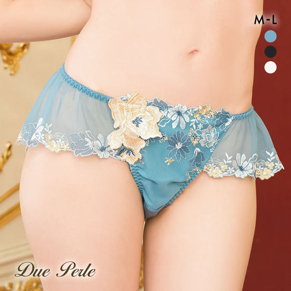 ドゥペルル チェリッシュ フレアレースショーツ ML バックレースショーツ 総レース DuePerle