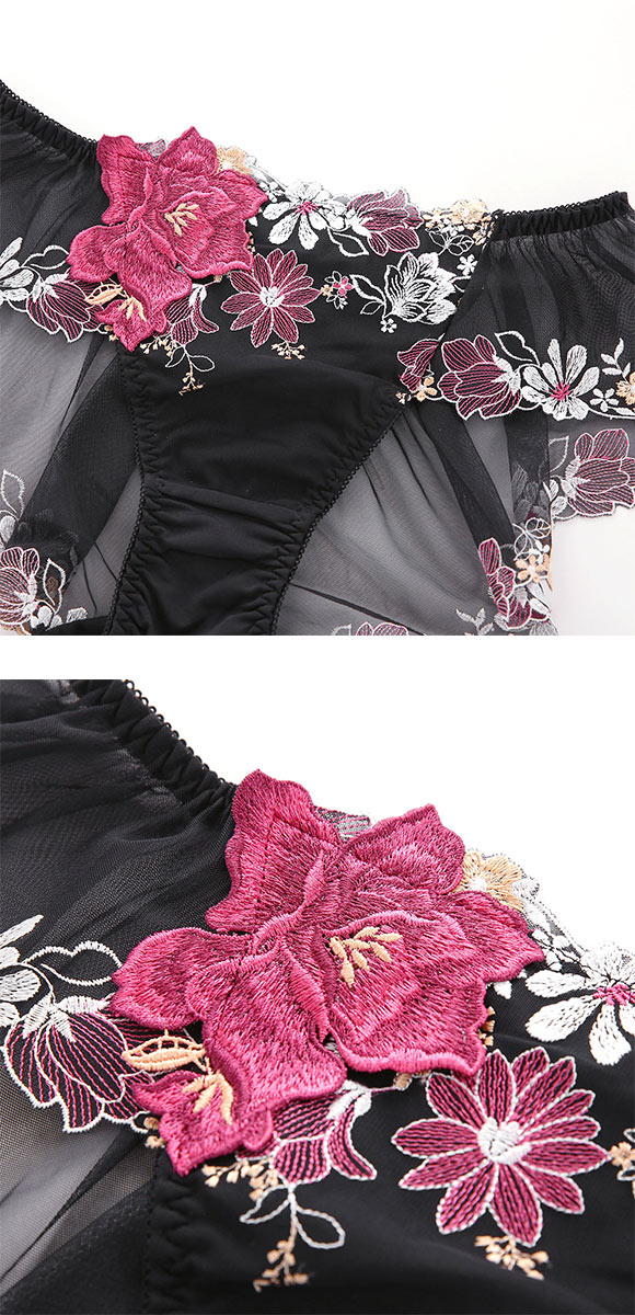 ドゥペルル チェリッシュ フレアレースショーツ ML バックレースショーツ 総レース DuePerle