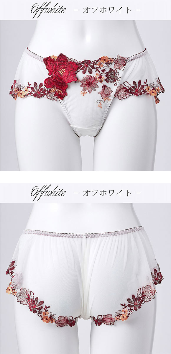 ドゥペルル チェリッシュ フレアレースショーツ ML バックレースショーツ 総レース DuePerle