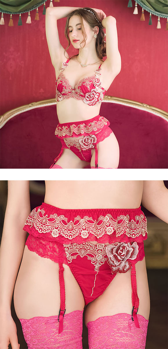 ドゥペルル ルージュ ガーターベルト ランジェリー DuePerle