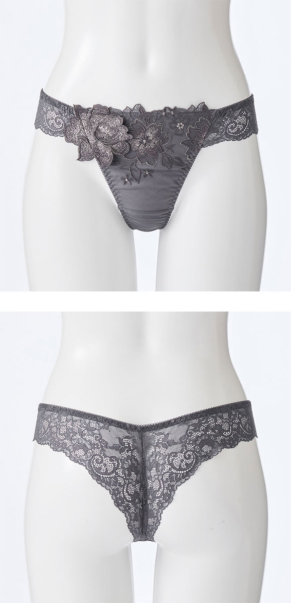 ドゥペルル クリスタル Tバックショーツ ML タンガ ソング バックレース