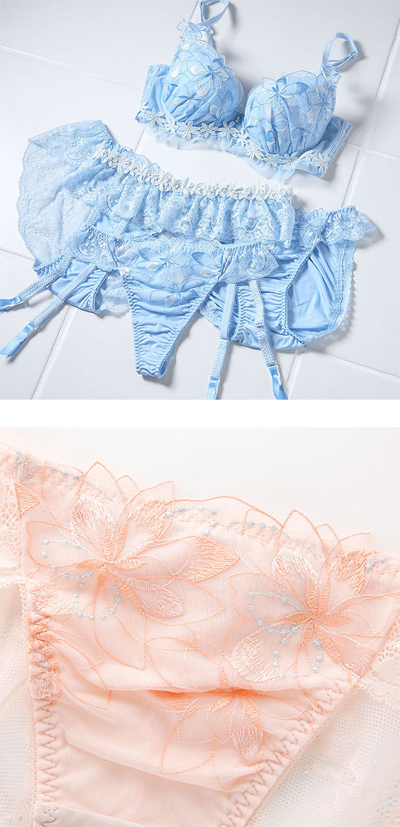 ドゥペルル フルールドゥ 総レースショーツ ML バックレース ひびきにくい