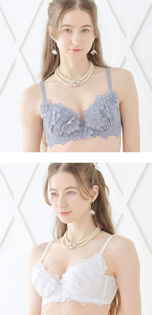 ドゥペルル スリジエフルーリス 脇高すっきりブラジャー BCDEF 大きいサイズ グラマー 谷間 スムージング なめらか リフトアップ