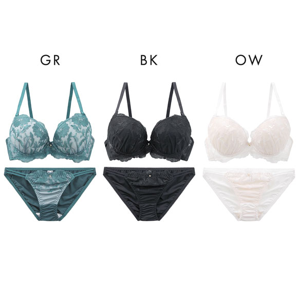 グラナティス シャーレイポピー ブラセット BCDEF65-80 グラマー 大きいサイズ プチプラ ブラジャー ショーツ セット