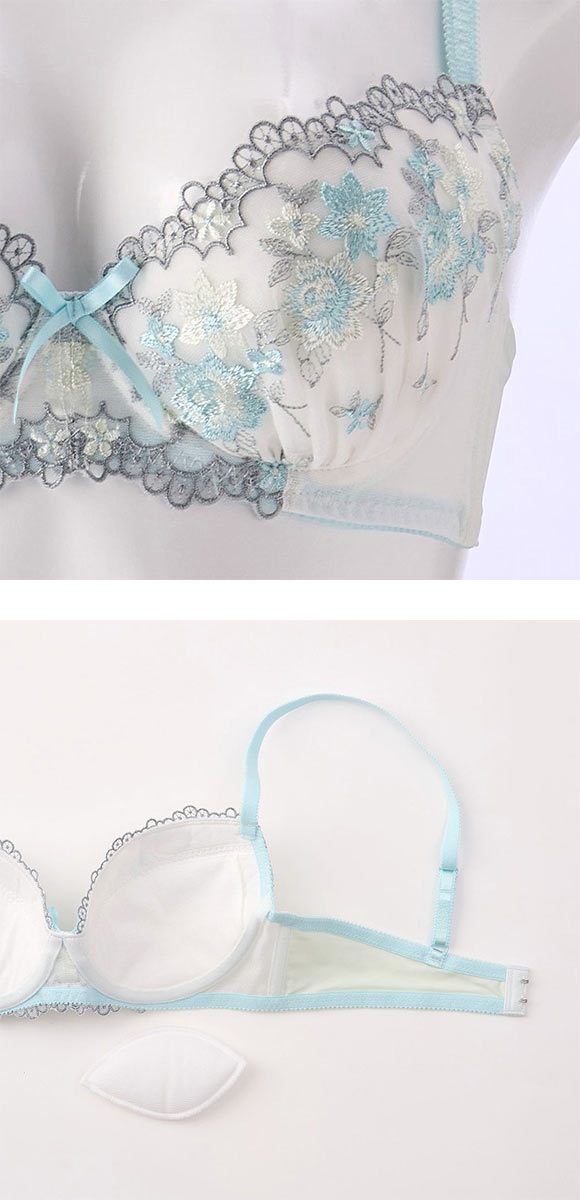 ドルチェフィオラ Dolce Fiora シュガーフラワー ブラセット BCDEF ブラジャー ショーツ セット 大きいサイズ ソフトワイヤー やさしい