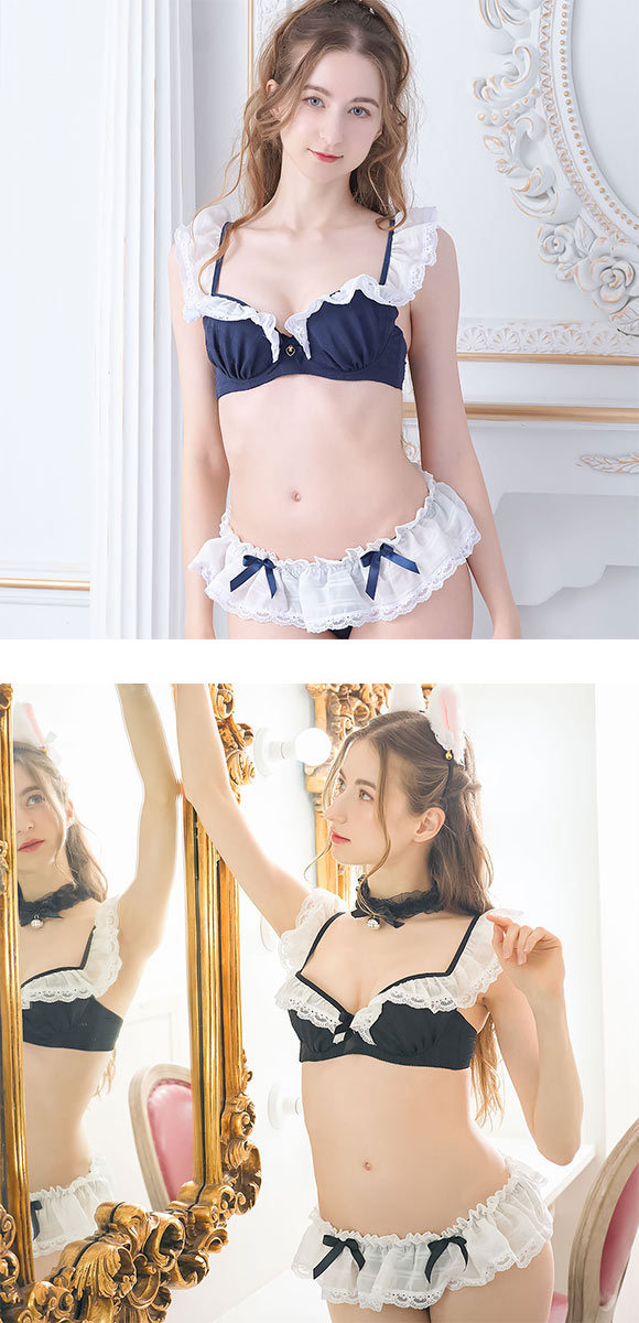 ドルチェフィオラ ラブリーフリル もえキュン ブラセット BCDEF65-80 ソフトワイヤー ブラジャー ショーツ セット Dolce Fiora