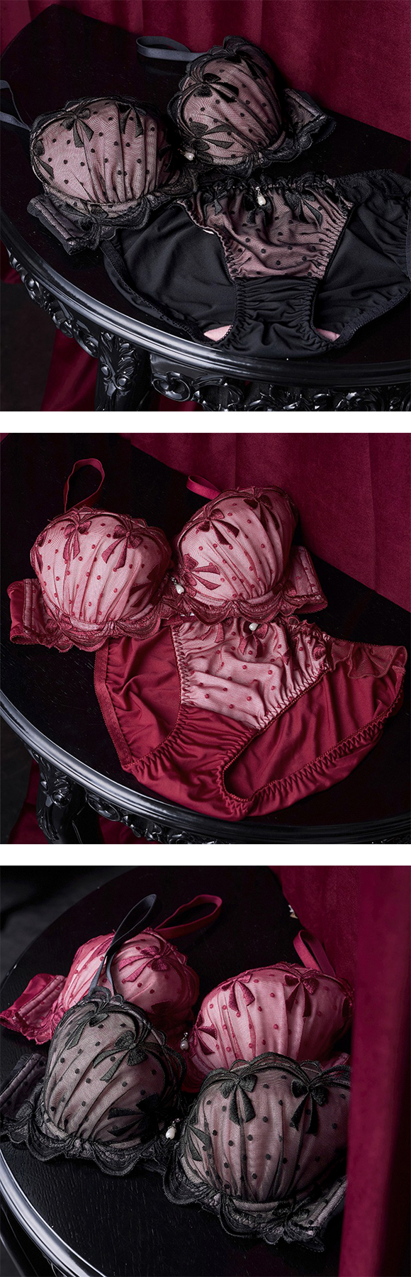 ドルチェフィオラ シアーロリータ ブラセット BCDEF 大きいサイズ ソフトワイヤー ブラジャー ショーツ セット Dolce Fiora