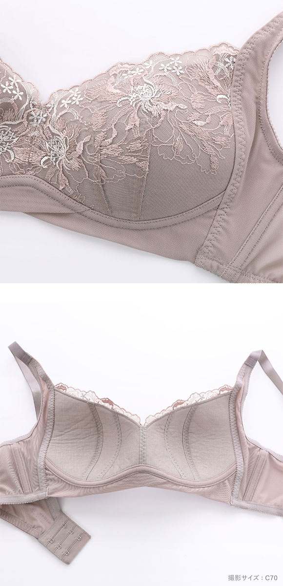 キレイ工房 脇肉すっきり ストレッチフルカップブラ ノンワイヤー BCDE 75-90 脇高 リフトアップ 背中すっきり 締め付けない 軽い