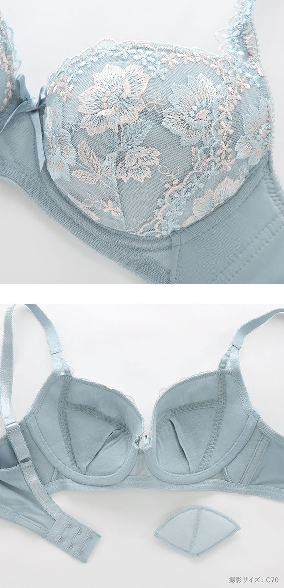 脇流れホールド体験 美胸リフトブラ ブラジャー ショーツ セット ABCD70-85 脇高 脇肉 アンダー大きいサイズ グラマー 谷間 着やせ アンチエイジング
