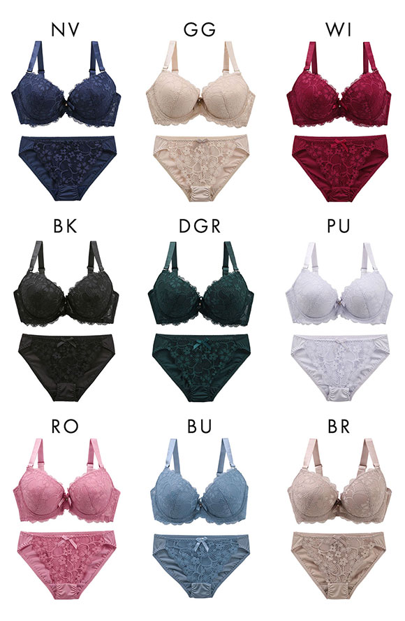 ソニアクラブ SONIA CLUB フラワーレース ブラジャー ショーツ セット EFG  総レース アンダー大きいサイズ