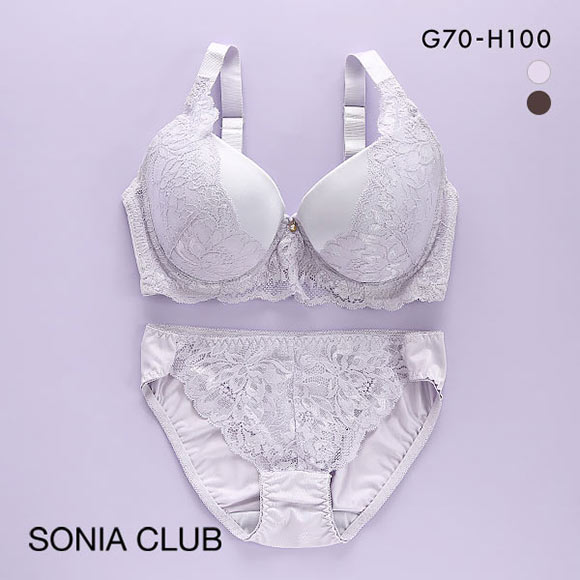ソニアクラブ SONIA CLUB センシュアルレース ブラセット ブラジャー ショーツ セット GH グラマー