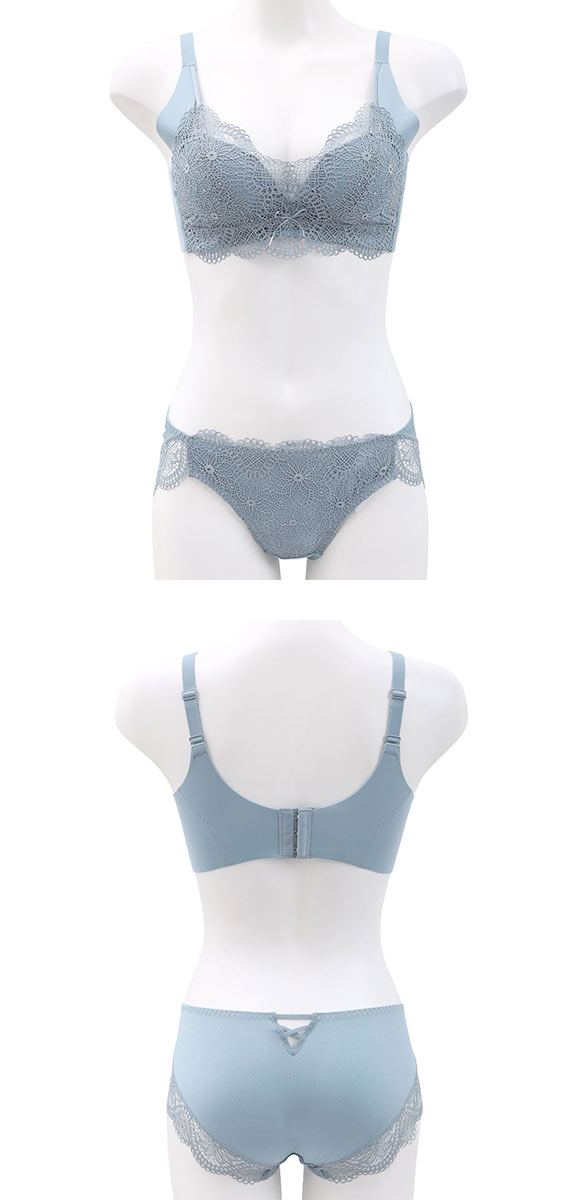 メルトココ 谷間キープ ふわとろカップ プランジノンワイヤーブラ ブラセット 脇スッキリ ブラジャー ショーツ セット