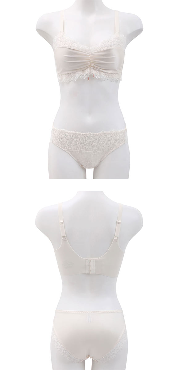 メルトココ 谷間キープ ふわとろカップ プランジノンワイヤーブラ ブラセット 脇スッキリ ブラジャー ショーツ セット