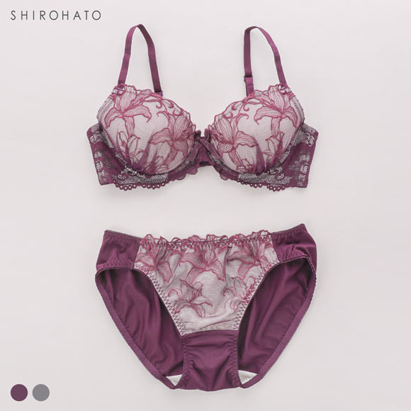 ソニアブラック グレースリリー ブラセット BCDE アンダー大きいサイズ グラマー SONIA BLACK ブラジャー ショーツ セット