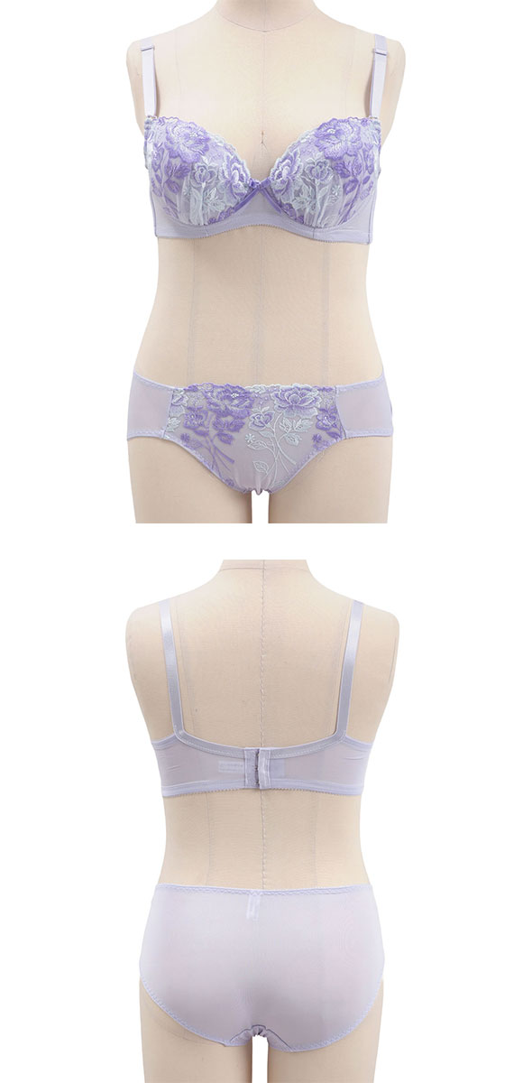 段差すっきり体験 ビューティローズ グラマーブラセット DEF70-90 アンダー大きいサイズ ブラジャー ショーツ セット 脇肉 脇高 お得