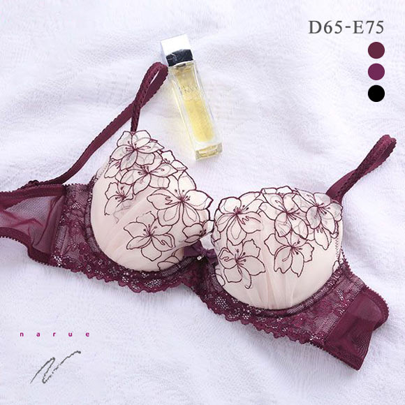 ナルエー NARUE ランジェリー アメール アップリケ ブラジャー DE 単品