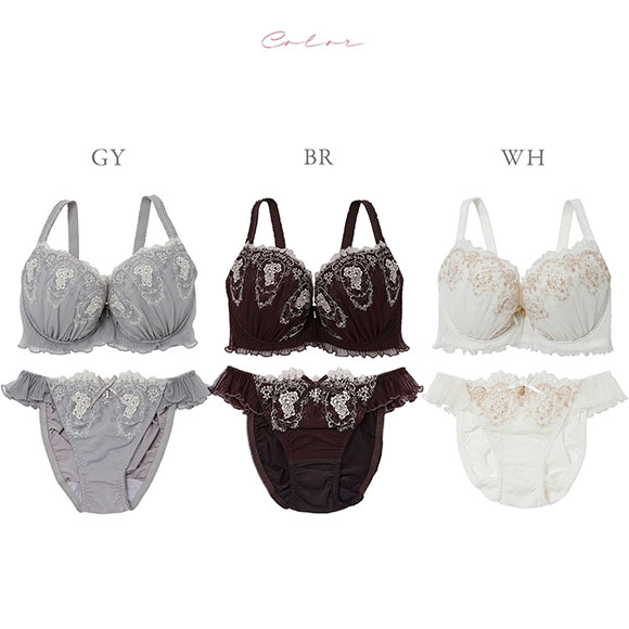 ナルエー NARUE ランジェリー ルミナス ブラジャー ショーツ セット GHI 大きいサイズ グラマーサイズ