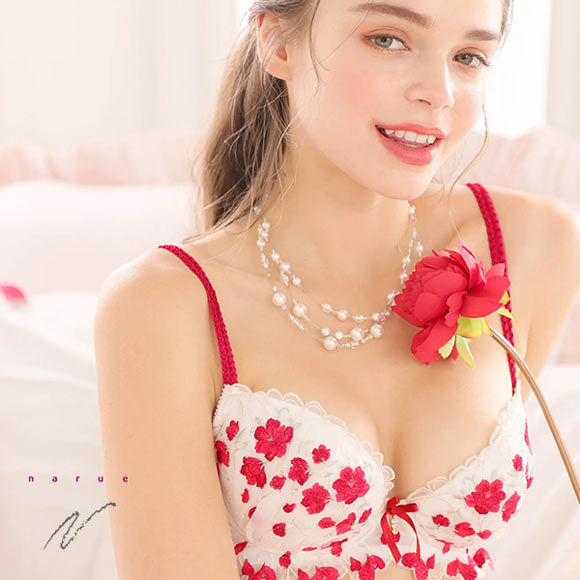 ナルエー NARUE ランジェリー シェリル ブラジャー 3/4カップ レディース DE 単品