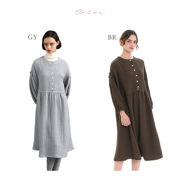 ナルエー NARUE パジャマ シュークリームガーゼ(R)4+メイプルブランワンピース ワンピース ドレス 綿100％ ネグリジェ