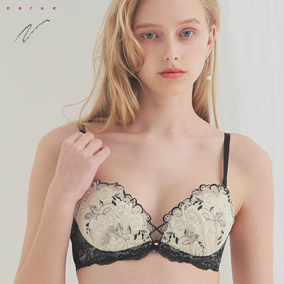 ナルエー ランジェリー ジョリフ ブラジャー DE Lワイヤー 谷間ブラ 単品 NARUE