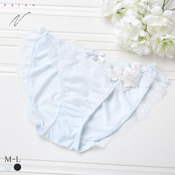 ナルエー ランジェリー ララ ショーツ M L スタンダード バックレース NARUE