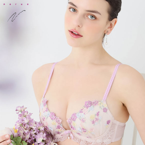 ナルエー ランジェリー ココフルール ブラジャー Lワイヤー BC NARUE