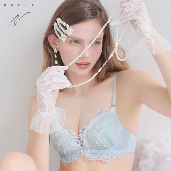 ナルエー ランジェリー セレーネ ブラジャー DE Lワイヤー 谷間ブラ NARUE