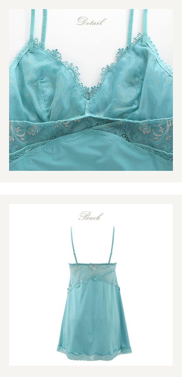 リサマリ Risa Magli レーヌ Reine フラフィー スリップ ロングキャミソール ランジェリー