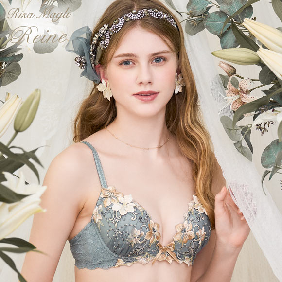 リサマリ レーヌ ヴァネッサ 3/4カップ ブラジャー DEF 谷間ブラ 大きいサイズ Risa Magli Reine