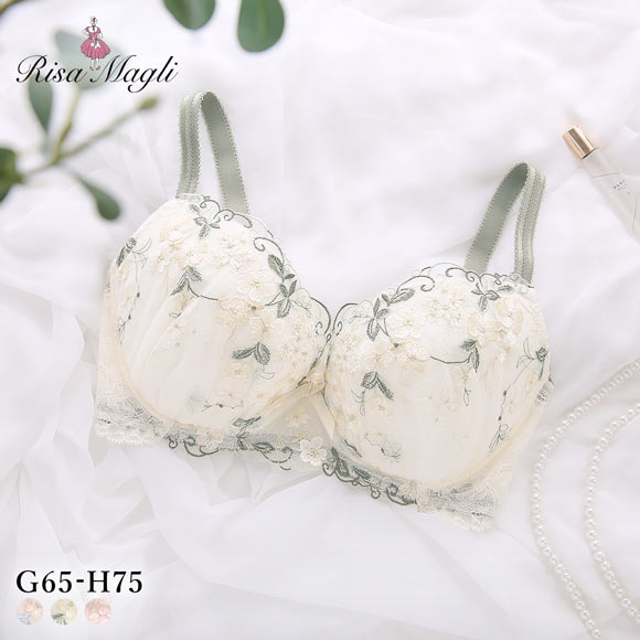 リサマリ エリアン ブラジャー グラマーブラ バストアップタイプ GH 大きいサイズ Risa Magli Glamor Bra