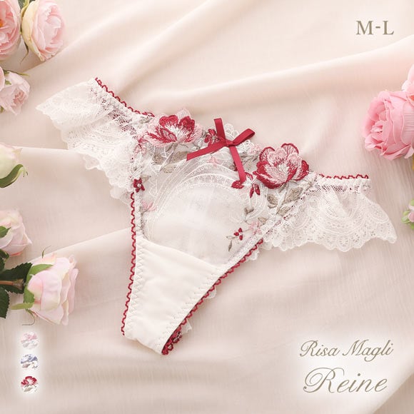 リサマリ レーヌ サリー ショーツ Tバック タンガ ソング バックレース Risa Magli Reine
