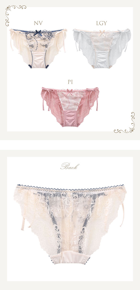 リサマリ レーヌ アルベルタ サイドリボンショーツ バックレース Risa Magli Reine